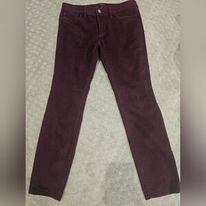 Ann Taylor Velour Jeans, Size 6P, Gently Used, Maroon